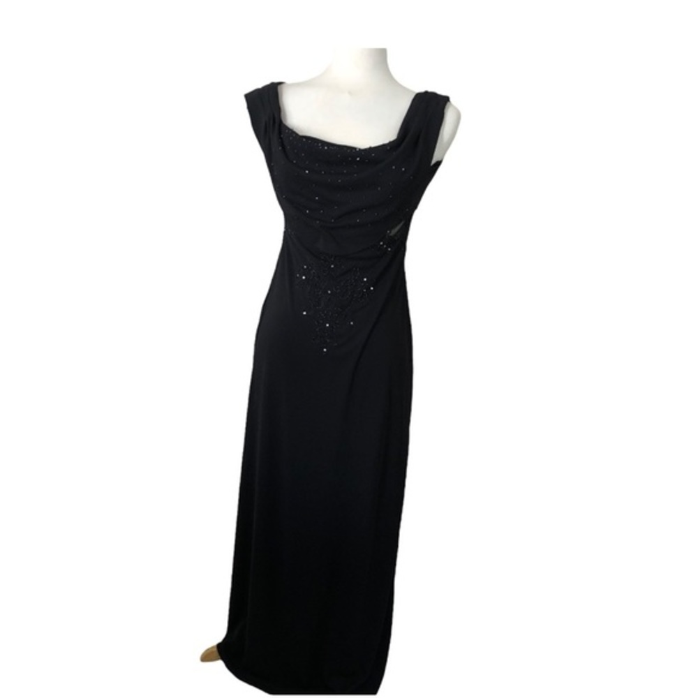 Vintage Nox U.S.A Black Maxi Dress Size 12